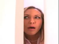 Mom spies on beautiful teen daughter only to see the skinny slut being fucked